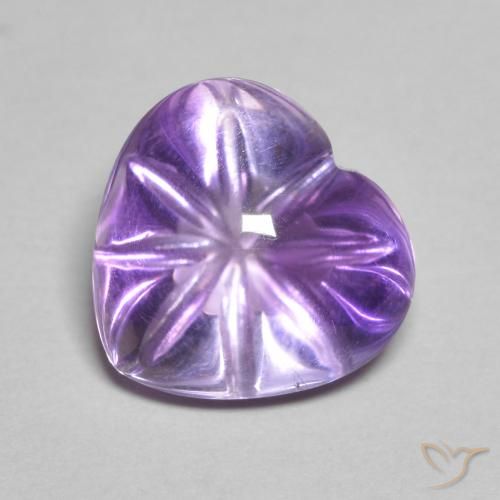 3.90ct طبيعي لون بنفسجى غامق جمشت, قلب, شفاف