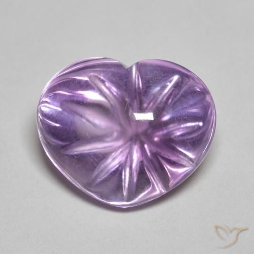 6.76ct طبيعي بنفسجي وردي جمشت, قلب, شفاف