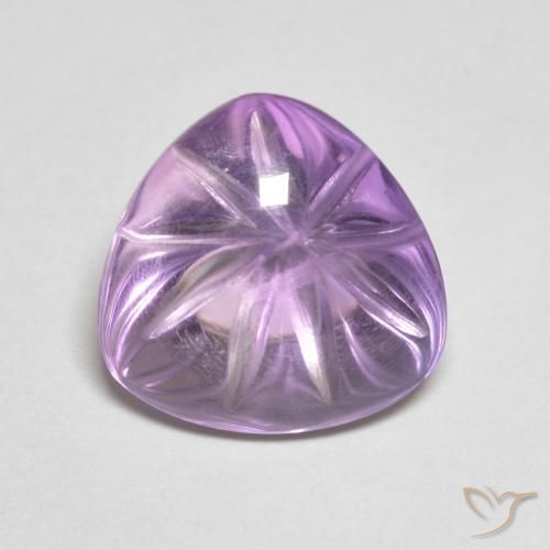 6.10ct طبيعي بنفسجى متوسط جمشت, مثلثى, شفاف