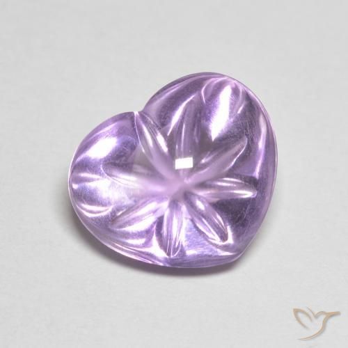 4.57ct طبيعي بنفسجى سوسنى غامق جمشت, قلب, شفاف