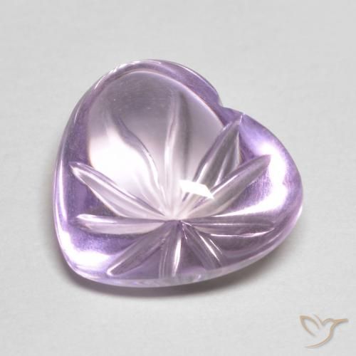 6.16ct طبيعي بنفسجى سوسنى جمشت, قلب, شفاف