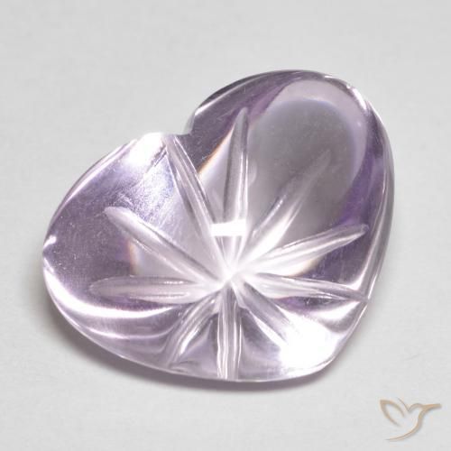 9.41ct طبيعي بنفسجى فاتح جمشت, قلب, شفاف