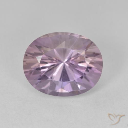 3.53ct طبيعي بنفسجى فاتح جمشت, بيضوي, VVS