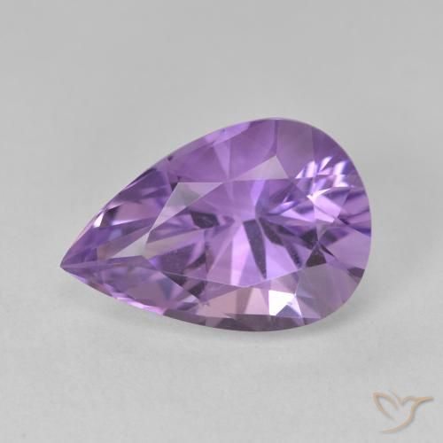 4.86ct طبيعي Medium Light Purplish-Violet جمشت, شكل الكمثرى, VVS