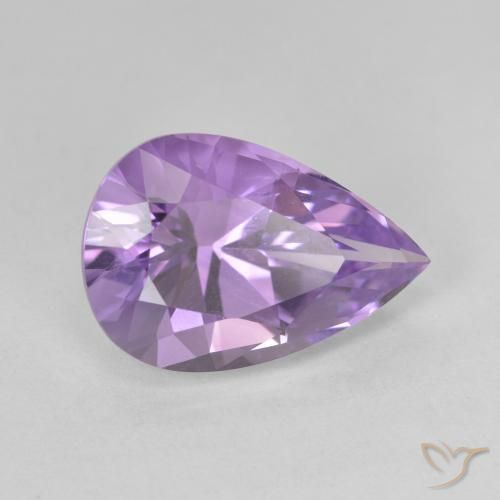 جمشت Medium Light Purplish-Violet طبيعي، شكل الكمثرى، 4.86 قيراط، VVS
