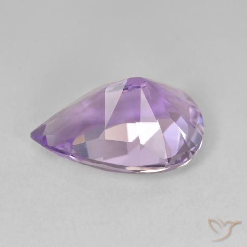 جمشت Medium Light Purplish-Violet طبيعي، شكل الكمثرى، 4.86 قيراط، VVS
