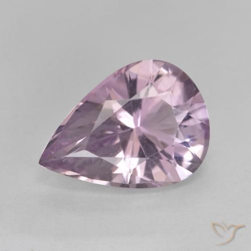 3.44ct طبيعي بنفسجى متوسط جمشت, شكل الكمثرى, VVS