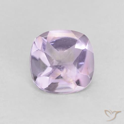0.52ct طبيعي بنفسجى فاتح جمشت, وسادة, شفاف