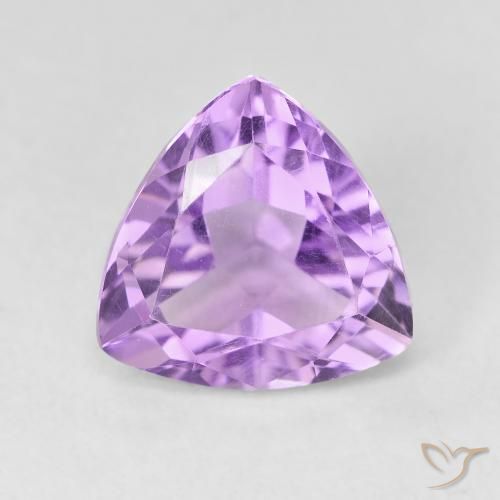 3.12ct طبيعي بنفسجى سوسنى جمشت, مثلثى, VVS-VS