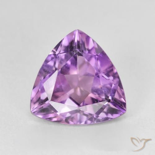 2.61ct طبيعي بنفسجي أرجواني جمشت, مثلثى, VVS-VS