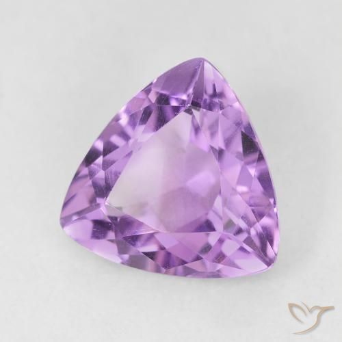 جمشت Medium Light Purplish-Violet طبيعي، مثلثى، 2.77 قيراط، VVS-VS