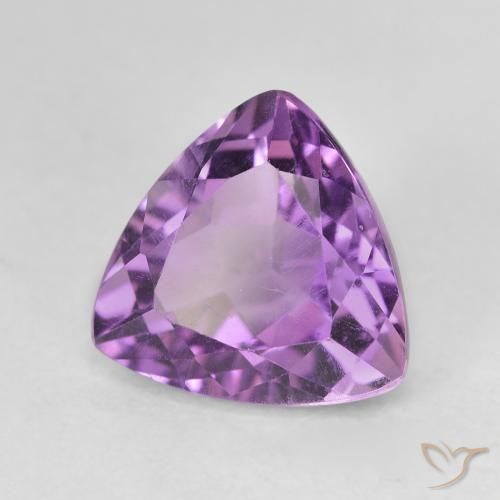جمشت Medium Light Purplish-Violet طبيعي، مثلثى، 3.20 قيراط، VVS-VS