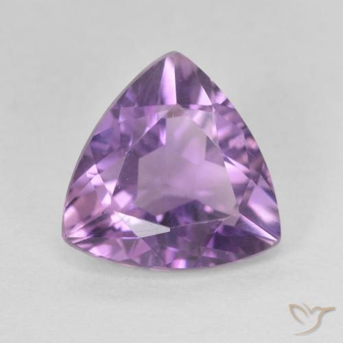 2.59ct طبيعي بنفسجى غامق جمشت, مثلثى, VVS-VS