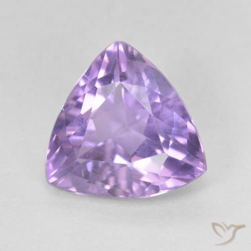 2.69ct طبيعي بنفسجى فاتح جمشت, مثلثى, قليلا جدا