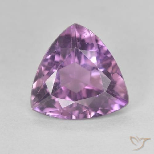 2.72ct طبيعي بنفسجى غامق جمشت, مثلثى, قليلا جدا