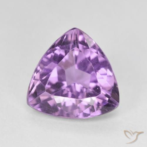 2.91ct طبيعي بنفسجى متوسط جمشت, مثلثى, VVS-VS