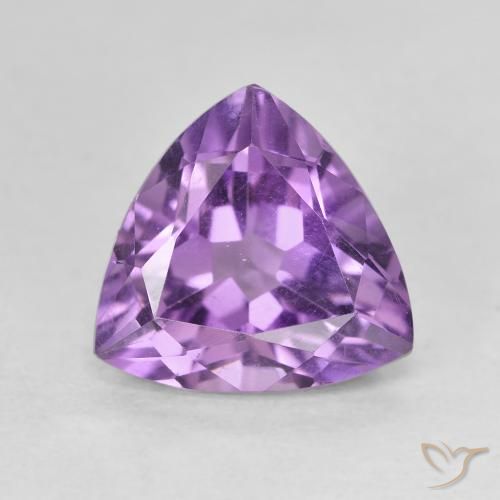 2.82ct طبيعي بنفسجى سوسنى جمشت, مثلثى, VVS-VS