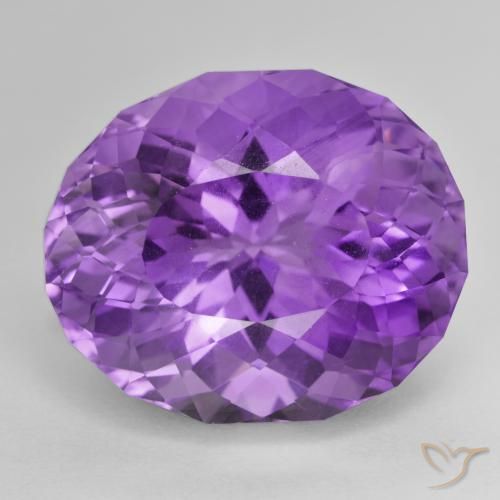 33.08ct طبيعي بنفسجى كثيف جمشت, بيضوي, VVS