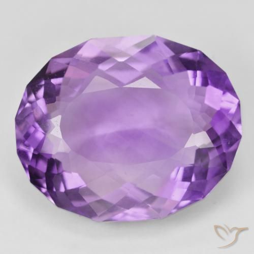 31.19ct طبيعي بنفسجى حيوى جمشت, بيضوي, VVS