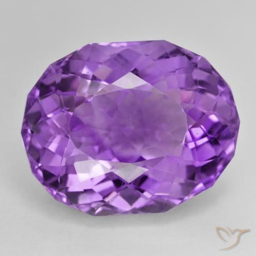 30.90ct طبيعي بنفسجى كثيف جمشت, بيضوي, VVS