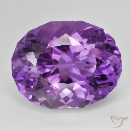 30.35ct طبيعي بنفسجي أرجواني جمشت, بيضوي, VVS