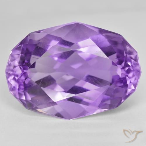 54.55ct طبيعي بنفسجى متوسط جمشت, بيضوي, VVS-VS