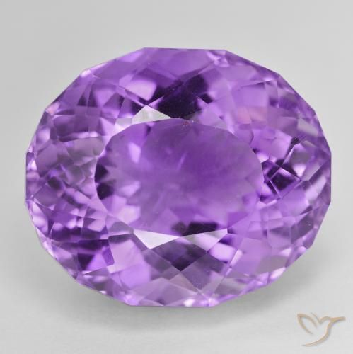 33.44ct طبيعي بنفسجى حيوى جمشت, بيضوي, VVS-VS
