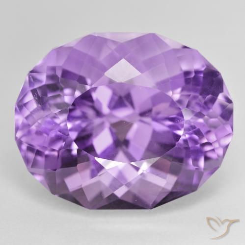 28.91ct طبيعي بنفسجى متوسط جمشت, بيضوي, VVS-VS