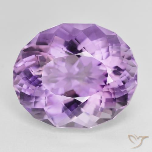 16.36ct طبيعي بنفسجي وردي جمشت, بيضوي, VVS-VS