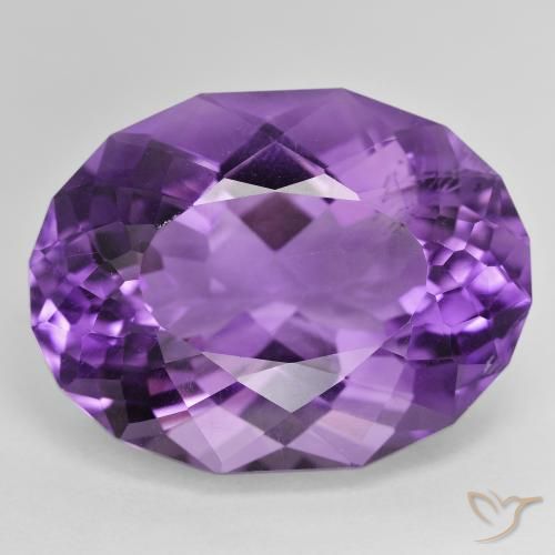 28.28ct طبيعي بنفسجى حيوى جمشت, بيضوي, VVS-VS