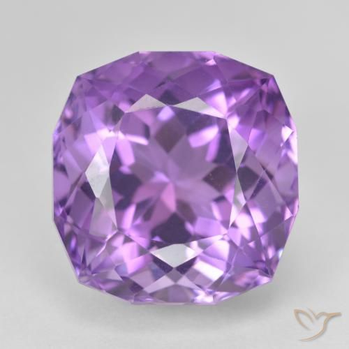 21.58ct طبيعي بنفسجى كثيف جمشت, وسادة, VVS-VS