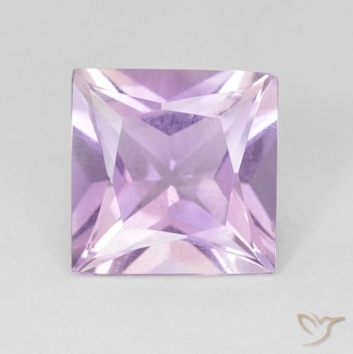 2.08ct طبيعي بنفسجى وردى فاتح جمشت, مربع, قليلا جدا