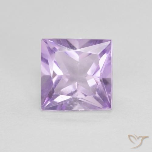 1.10ct طبيعي بنفسجى وردى فاتح جمشت, مربع, قليلا جدا