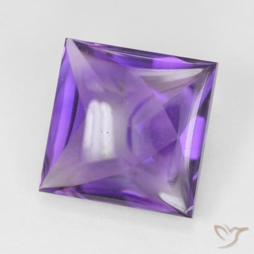 جمشت Medium Light-Violet طبيعي، مربع، 4.10 قيراط، شفاف