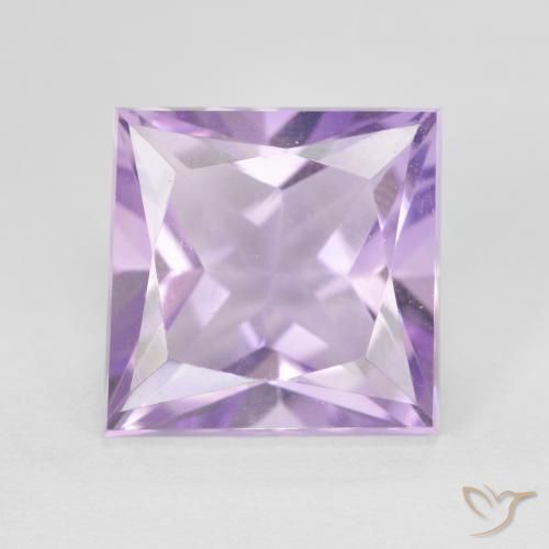 4.33ct طبيعي بنفسجى متوسط جمشت, مربع, VVS
