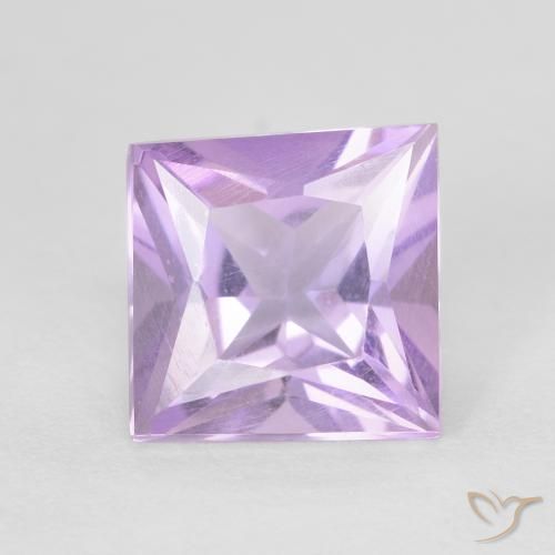 1.55ct طبيعي بنفسجى وردى متوسط جمشت, مربع, VVS
