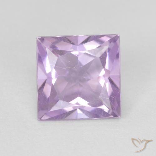 1.06ct طبيعي بنفسجى وردى فاتح جمشت, مربع, قليلا جدا
