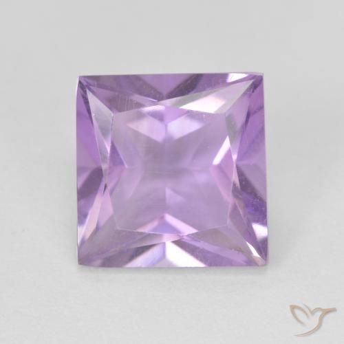 2.32ct طبيعي بنفسجى وردى متوسط جمشت, مربع, قليلا جدا