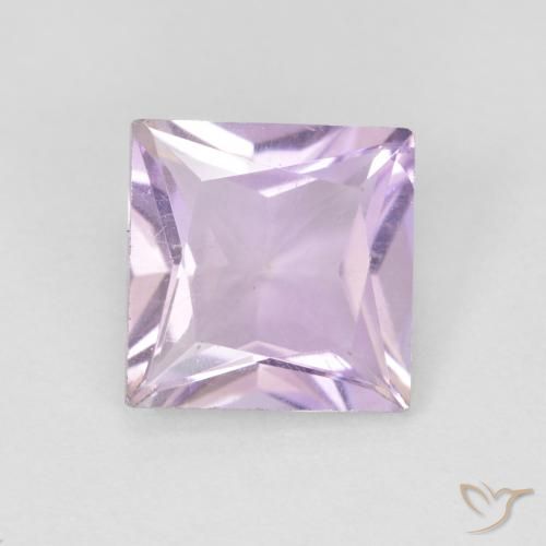 1.35ct طبيعي بنفسجى وردى فاتح جمشت, مربع, قليلا جدا