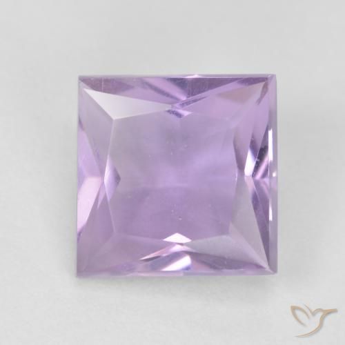 1.23ct طبيعي بنفسجى فاتح جمشت, مربع, VVS