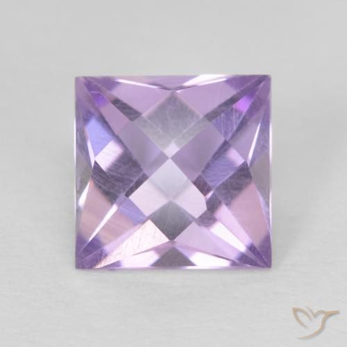 1.25ct طبيعي بنفسجي وردي جمشت, مربع, VVS-VS