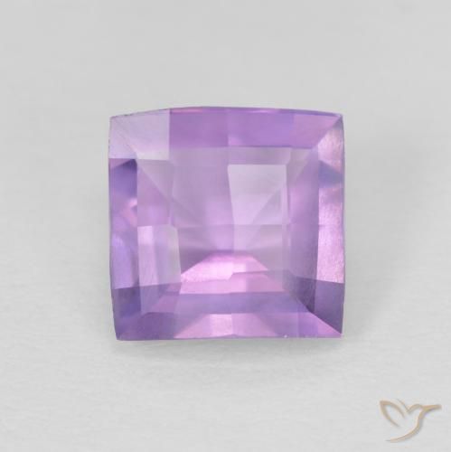 1.23ct طبيعي بنفسجي وردي جمشت, مربع, VVS-VS