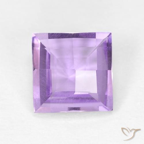 1.42ct طبيعي بنفسجى متوسط جمشت, مربع, SI