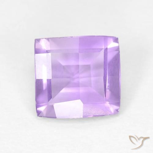 1.08ct طبيعي بنفسجى وردى لامع جمشت, مربع, VVS-VS