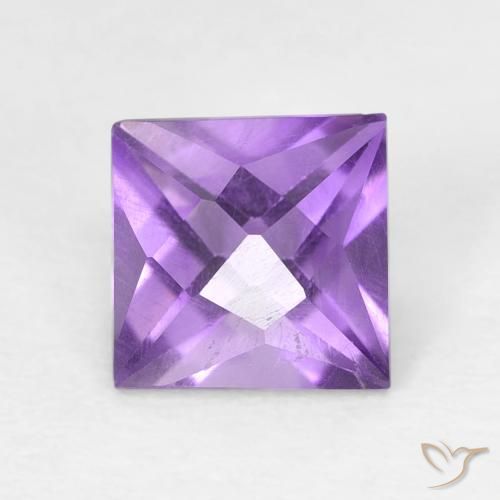 1.03ct طبيعي بنفسجى متوسط جمشت, مربع, VVS-VS