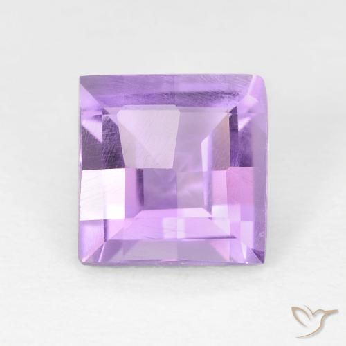 1.35ct طبيعي بنفسجى وردى فاتح جمشت, مربع, VVS-VS