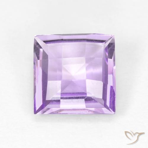 1.56ct طبيعي بنفسجى وردى فاتح جمشت, مربع, VVS-VS