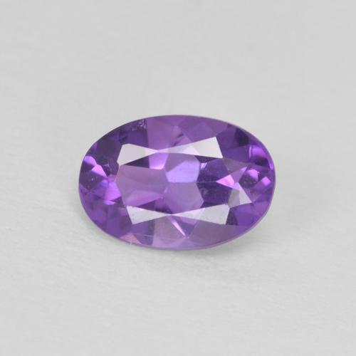 0.43ct طبيعي Medium Light-Violet جمشت, بيضوي, قليلا جدا