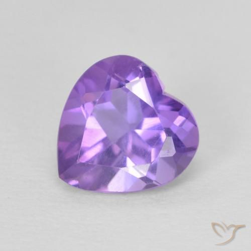 0.72ct طبيعي بنفسجى متوسط جمشت, قلب, قليلا جدا