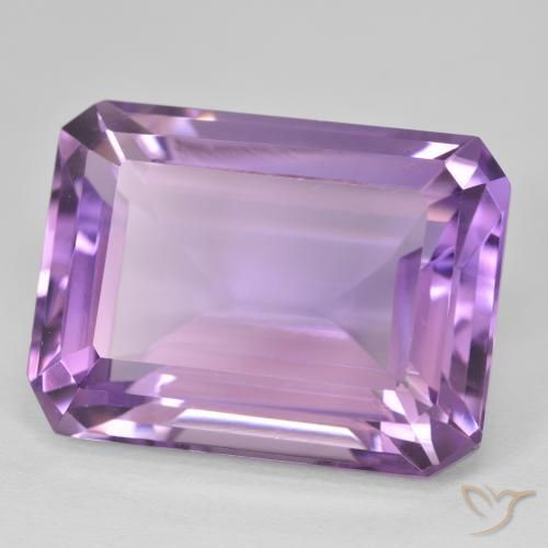 جمشت Medium Light Purplish-Violet طبيعي، ثمانى / قصة زمرد، 23.96 قيراط، VVS